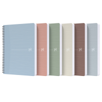 Maxiquaderno Rec'up - spiralato - A4 - 1 rigo - 90 gr - 180 fogli - colori assortiti - conf. 5 pezzi - Oxford - 400154144 - 3020120178370 - DMwebShop