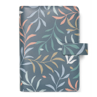 Organiser Botanical - f.to Personal 187 x 153 x 40 mm - con cinturino - blu - Filofax 22-022645