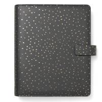 Organiser Confetti - f.to A5 - 233 x 217 x 46 mm - con cinturino - nero - Filofax - 22-028743 - 5059145473939 - DMwebShop