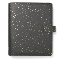 Organiser Confetti - f.to A5 - 233 x 217 x 46 mm - con cinturino - nero - Filofax - 22-028743 - 5059145473939 - DMwebShop