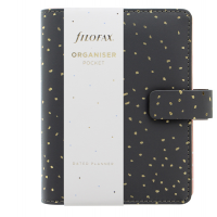 Organiser Confetti - f.to Pocket - 146 x 128 x 36 mm - con cinturino - nero - Filofax - 22-028724 - 5059145460229 - DMwebShop