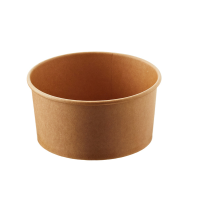 Insalatiera Street Food - Ø 15 x H 7,5 cm - 1000 ml - avana-bianco - conf. 24 pezzi - Leone - H0759 - 8024112630919 - DMwebShop