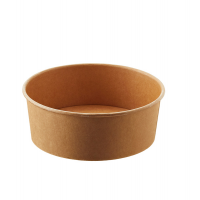 Insalatiera Street Food - 16 x H 6,8 cm - 1300 ml - avana-bianco - conf. 24 pezzi - Leone - H0761 - 8024112015983 - DMwebShop