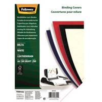 Copertine per rilegatura - A4 - cartoncino groffrato semilpelle - 240 gr - rosso - conf.100 pezzi - Fellowes - 5370305 - 77511537035 - DMwebShop