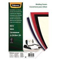 Copertine per rilegatura - A4 - cartoncino groffrato semilpelle - 240 gr - nero - conf.100 pezzi - Fellowes - 5370405 - 77511537042 - DMwebShop