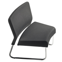Modulo curva interna - divano Slastic - similpelle - nero - Unisit - SLS/KN - DMwebShop