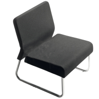Modulo dritto - divano Slastic - similpelle - nero - Unisit - SLB/KN - DMwebShop