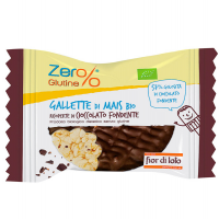 Gallette di mais - ricoperte di cioccolato fondente - 32 gr - Zer%glutine - 0702752 - DMwebShop