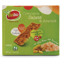 Barretta croccante - arachidi - salato - 120 gr - Vivibio 0310135