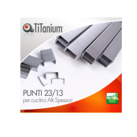 Punti metallici - 23/13 - conf. 1000 pezzi - Titanium - D1433 - 8025133121967 - DMwebShop