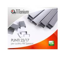 Punti metallici - 23/17 - scatola da 1000 pezzi - conf. 10 pezzi - Titanium - D1435 - 8025133122001 - DMwebShop