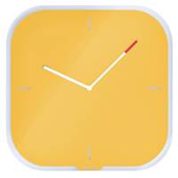 Orologio Cosy - da parete - silenzioso - in vetro - giallo - Leitz - 90170019 - 4002432125050 - DMwebShop