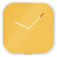 Orologio Cosy - da parete - silenzioso - in vetro - giallo - Leitz 90170019