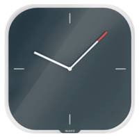 Orologio Cosy - da parete - silenzioso - in vetro - grigio - Leitz - 90170089 - 4002432125074 - DMwebShop