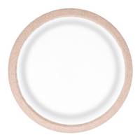 Piatto fondo monouso Twin rotondo diametro 20,5 cm cellulosa avana bianco Green Dopla 11791 - 26187