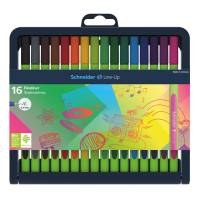 Fineliner Line-Up - punta 0,4 mm - colori assortiti - astuccio 16 pezzi - Schneider - P191092 - 4004675109156 - DMwebShop