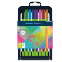 Fineliner Line-Up - punta 0,4 mm - colori assortiti - astuccio 8 colori - Schneider - P191098 - 4004675109170 - DMwebShop