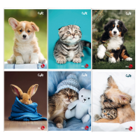 Maxiquaderno Cute fantasia - A4 - 40+2 fogli - 80 gr - 1 rigo - conf. 10 pezzi - BM - 0110389 - DMwebShop