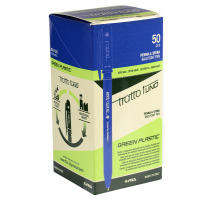 Penna sfera Uno Green - punta media 1 mm - blu - conf. 50 pezzi - Tratto - F838301 - 8000825044014 - DMwebShop