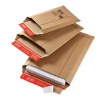 Busta a sacco - in cartone - chiusura autoadesiva - A4 - 215 x 300 x 50 mm - avana - conf. 20 pezzi - Colompac - CP010.03 - 4033657100300 - DMwebShop