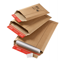 Busta a sacco - in cartone - chiusura autoadesiva - 250 x 340 x 50 mm - avana - Colompac - CP010.05 - 4033657100508 - DMwebShop
