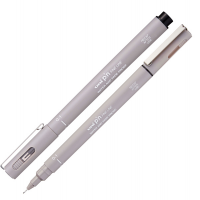 Pin fineliner - punta 0,1 mm - grigio chiaro - conf. 12 pezzi - Uni Mitsubishi - M PIN101 GRC - 4902778230763 - DMwebShop