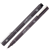 Pin fineliner - punta 0,1 mm - grigio scuro - conf. 12 pezzi - Uni Mitsubishi - M PIN101 GRS - 4902778230756 - DMwebShop