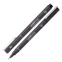 Pin fineliner - punta 0,5 mm - grigio scuro - conf. 12 pezzi - Uni Mitsubishi - M PIN105 GRS - 4902778230787 - DMwebShop