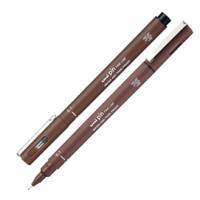 Pin fineliner - punta 0,1 mm - seppia - conf. 12 pezzi - Uni Mitsubishi - M PIN101 SEP - 4902778230770 - DMwebShop