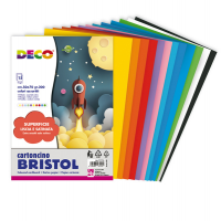 Busta di carta Bristol - 50 x 70 cm - colori assortiti - 15 fogli - Deco - 717/15 - 8004957031454 - DMwebShop