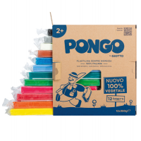 Pasta Pongo panetto 350 gr - colori assortiti - conf. 12 pezzi - Giotto - F603600 - 8000144008452 - DMwebShop