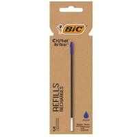 Refill sfera Cristal Re'New - punta 1 mm - blu - blister 3 pezzi - Bic - 503838 - 3086123681446 - DMwebShop