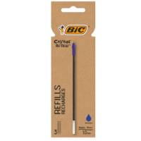 Refill sfera Cristal Re'New - punta 1 mm - blu - blister 3 pezzi - Bic - 503838 - 3086123681446 - DMwebShop