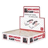 Gomma Flash - in vinile - bianco - conf. 20 pezzi - Koh-i-noor - D1994B-20 - 8032173008103 - DMwebShop