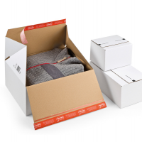 Scatola per spedizione E-Commerce - 18,4 x 14,9 x 12,7 cm - bianco - conf. 20 pezzi - Colompac - CP155.155/20 - 4033657964681 - DMwebShop
