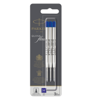 Refill sfera Quinkflow - punta media - blu - blister 3 pezzi - Parker - 2119152 - 3026981191527 - DMwebShop