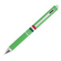 Penna a sfera a scatto multifunzione - fusto verde chiaro gommato Italia - Osama - OD 1024ITG/1 VC - 8007404242045 - DMwebShop