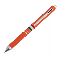 Penna a sfera a scatto multifunzione - fusto verde arancione gommato Italia - Osama - OD 1024ITG/1 AR - 8007404242014 - DMwebShop