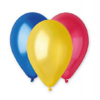 Palloncini in lattice metallizzati - Ø 26 cm - colori assortiti - busta 16 pezzi - Big Party - 72193. - 8020834721935 - DMwebShop