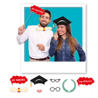 Photo Booth Laurea - 8 fantasie - Big Party - 81459 - 8020834814590 - DMwebShop