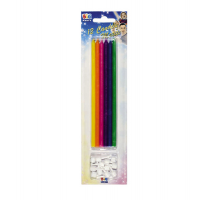 Candeline matite 15 cm - colori assortiti - conf. 12 pezzi - Big Party - 71000 - DMwebShop