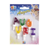 Set candeline - Auguri - colori assoriti - Big Party - 70423 - 8020834704235 - DMwebShop