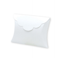 Scatolina portaconfetti carta - 10 x 8 x 3 cm - bianco - conf.25 pezzi - Big Party - 81666 - DMwebShop
