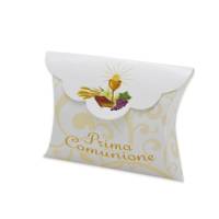Scatolina portaconfetti Comunione carta - 10 x 8 x 3 cm - conf.25 pezzi - Big Party - 81601 - 8020834816013 - DMwebShop