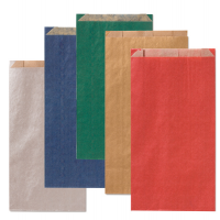 Sacchetti a soffietto - 8 x 16 + 2,5 cm - colori scuri assortiti - conf. 100 pezzi - Rex Sadoch - MLCO2DAR - 8006715111453 - DMwebShop