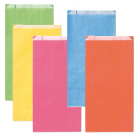 Sacchetto a soffietto - 14 x 28 + 5 cm - colori chiari assortiti - conf. 100 pezzi - Rex Sadoch - MLC05LIT - 8006715111507 - DMwebShop