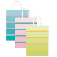 Shopper bicolor - con manici - carta ritorta - 26 x 12 x 36 cm - colori assortiti - conf. 25 pezzi - Rex Sadoch - SDF26BICOL - 8006715192605 - DMwebShop