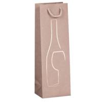 Shopper portabottiglie - con manici in corda - 12 x 37 x 9 cm - avorio - conf. 10 pezzi - Rex Sadoch - SDN12avorio - 8006715220674 - DMwebShop