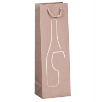 Shopper portabottiglie - con manici in corda - 12 x 37 x 9 cm - avorio - Rex Sadoch - SDN12avorio - 8006715220674 - DMwebShop