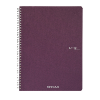 Maxiquaderno EcoQua original - spiralato - A4 - 90 gr - 5 mm - 70 fogli - vino - conf. 5 pezzi - Fabriano - 19290112 - 8001348215615 - DMwebShop